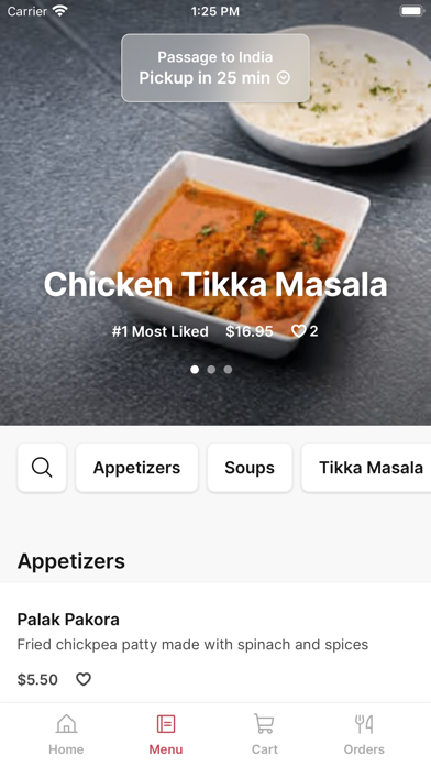 Passage to India To Go iPhone screenshot 2 - Food & Drink app