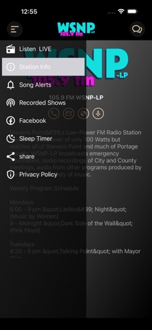 105.9 FM WSNP screenshot