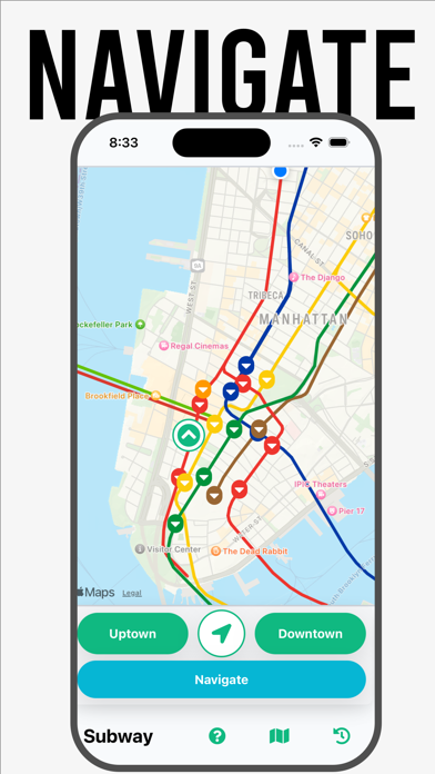 New York Subway Times iPhone screenshot 1 - Navigation app
