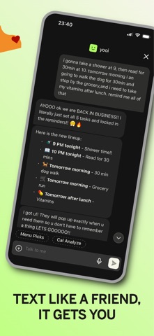 KickerAI - Your Health Bestie iPhone screenshot