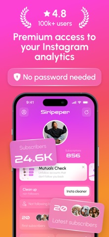 Track Followers Unfollowers app screenshot