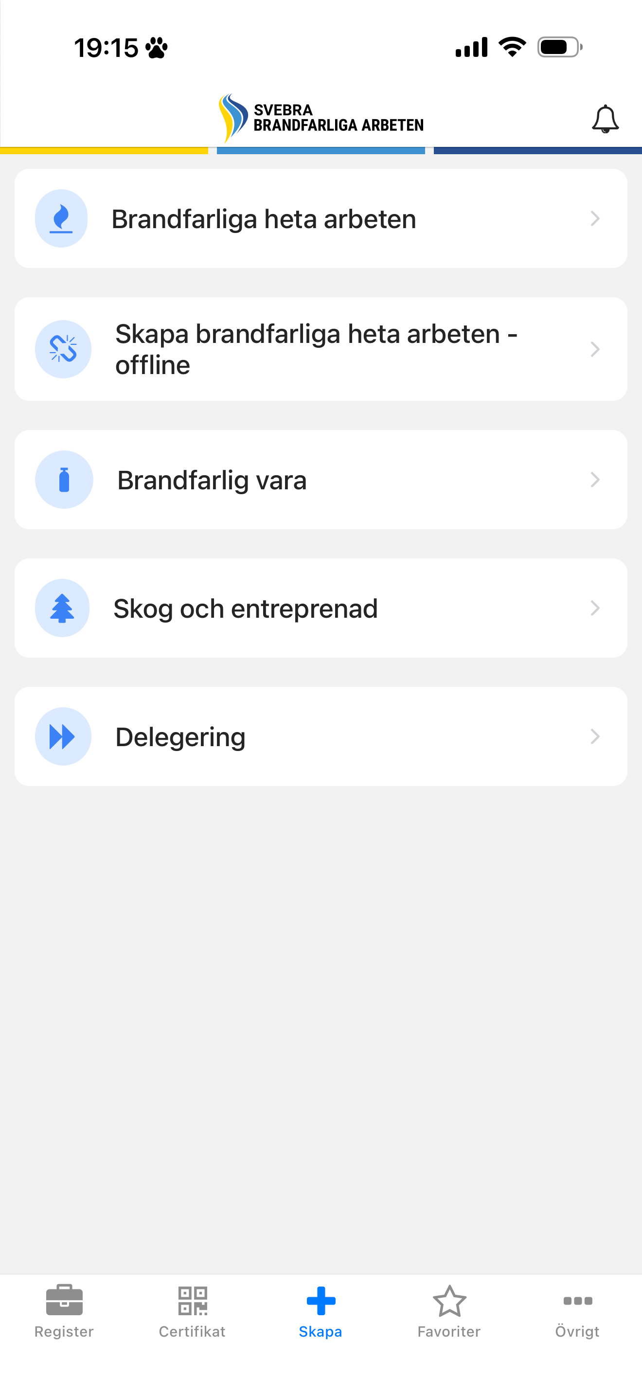 Brandfarliga arbeten screenshot 4