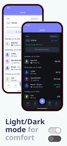 Split Money: Bills & Expenses iPhone screenshot