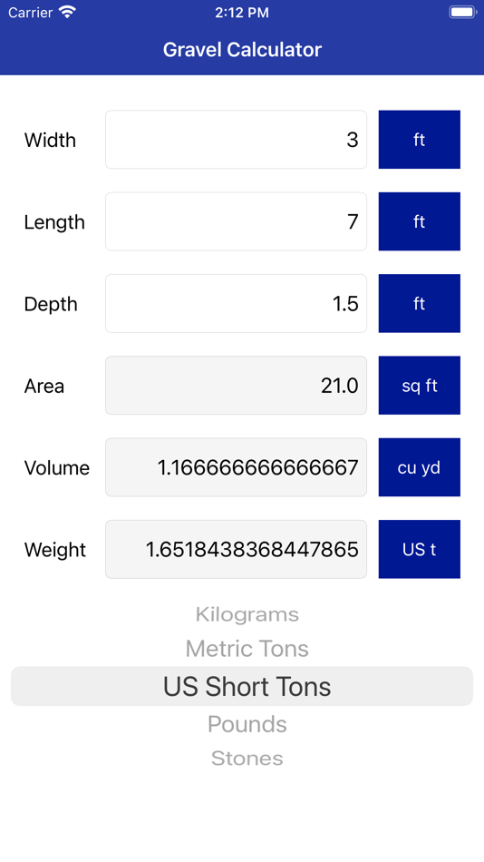 #5. Gravel Calculator (iOS) 由: Anna Filobok