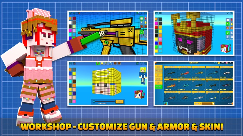 Cops N Robbers:Pixel Craft Gun screenshot 7