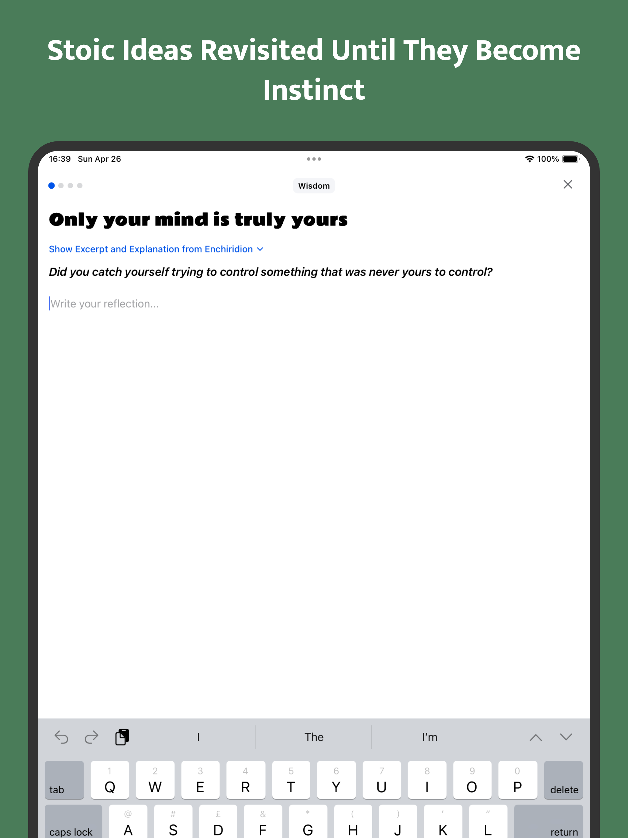 Prokopton - Daily Stoic Diary