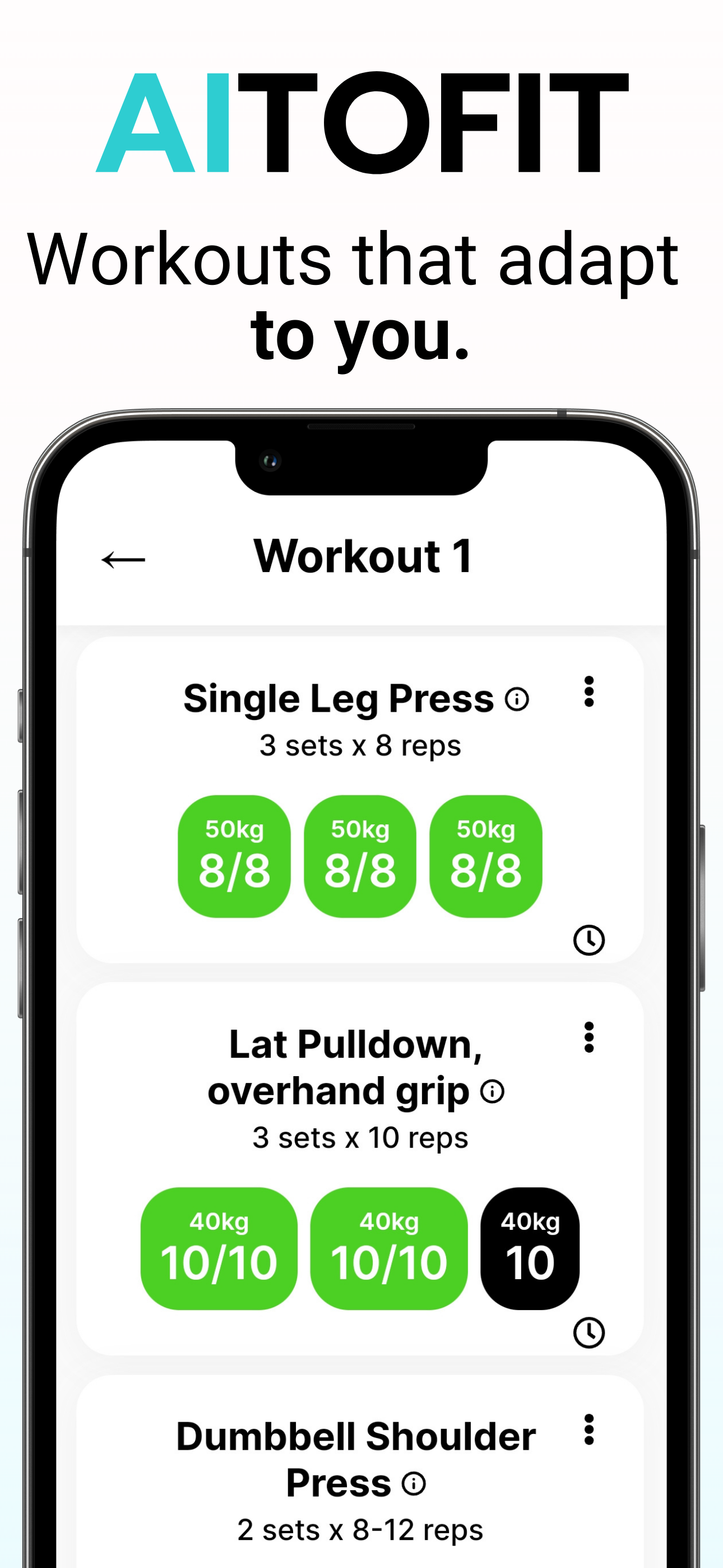 AITOFIT - Gym Workout Coach