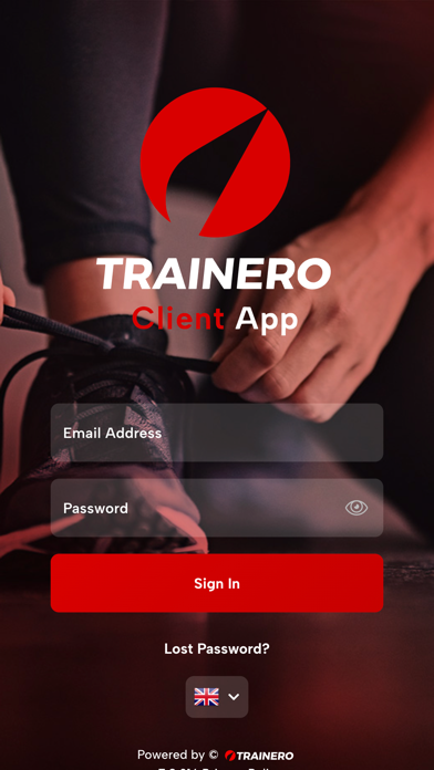 Trainero.com Client App Screenshot
