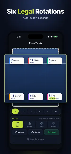 Rotations Coach for Volleyball screenshot 1