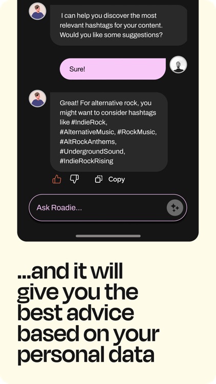 Roadie: Your AI Artist Manager screenshot-5