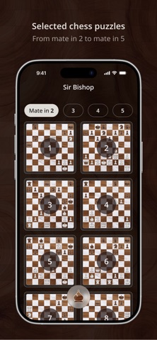 Chess Puzzles · Sir Bishop iPhone screenshot