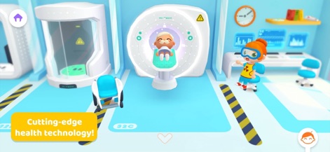 Central Hospital Stories - Discover the power of advanced medical imaging with the detailed MRI scanner and a variety of high-tech diagnostic equipment in the laboratory setting.