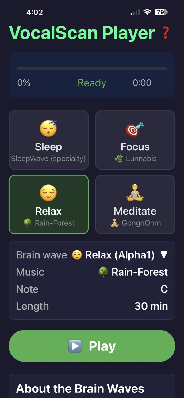Screenshot #2 pour VocalScan Audio Player
