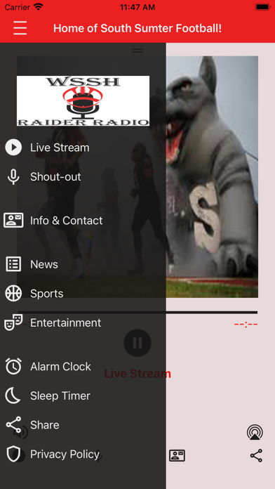 WSSH Raider Radio Screenshot