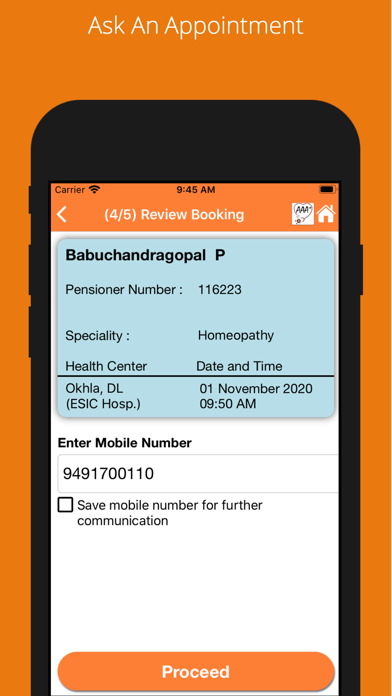 AskAnAppointment Screenshot