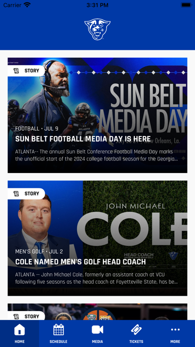 Georgia State Panthers Screenshot