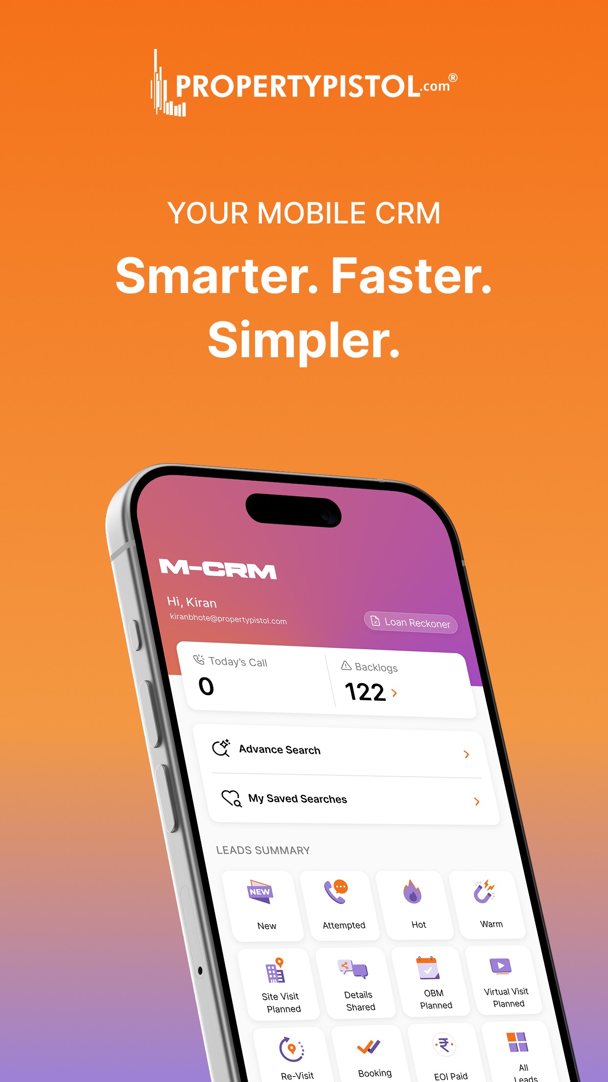Screenshot 1 of M-CRM by PropertyPistol