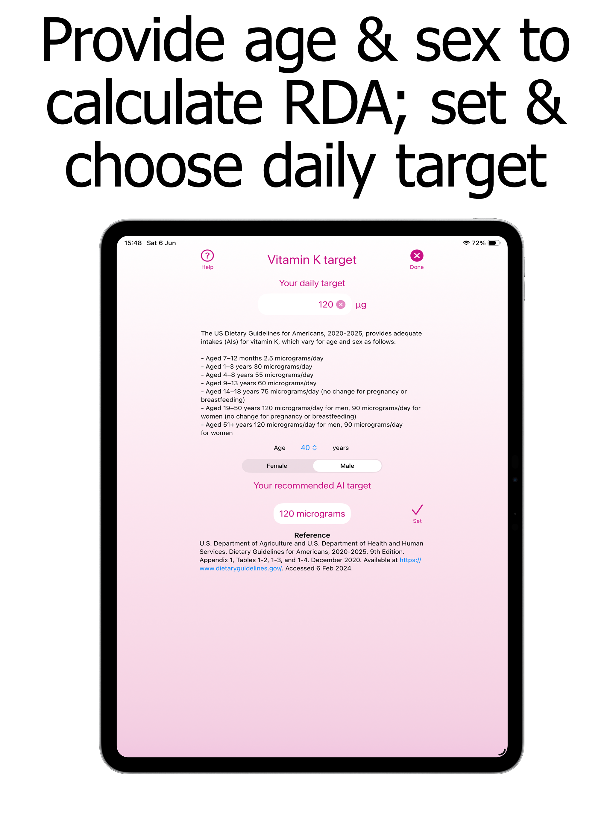 Vitamin K Counter & Tracker screenshot 11