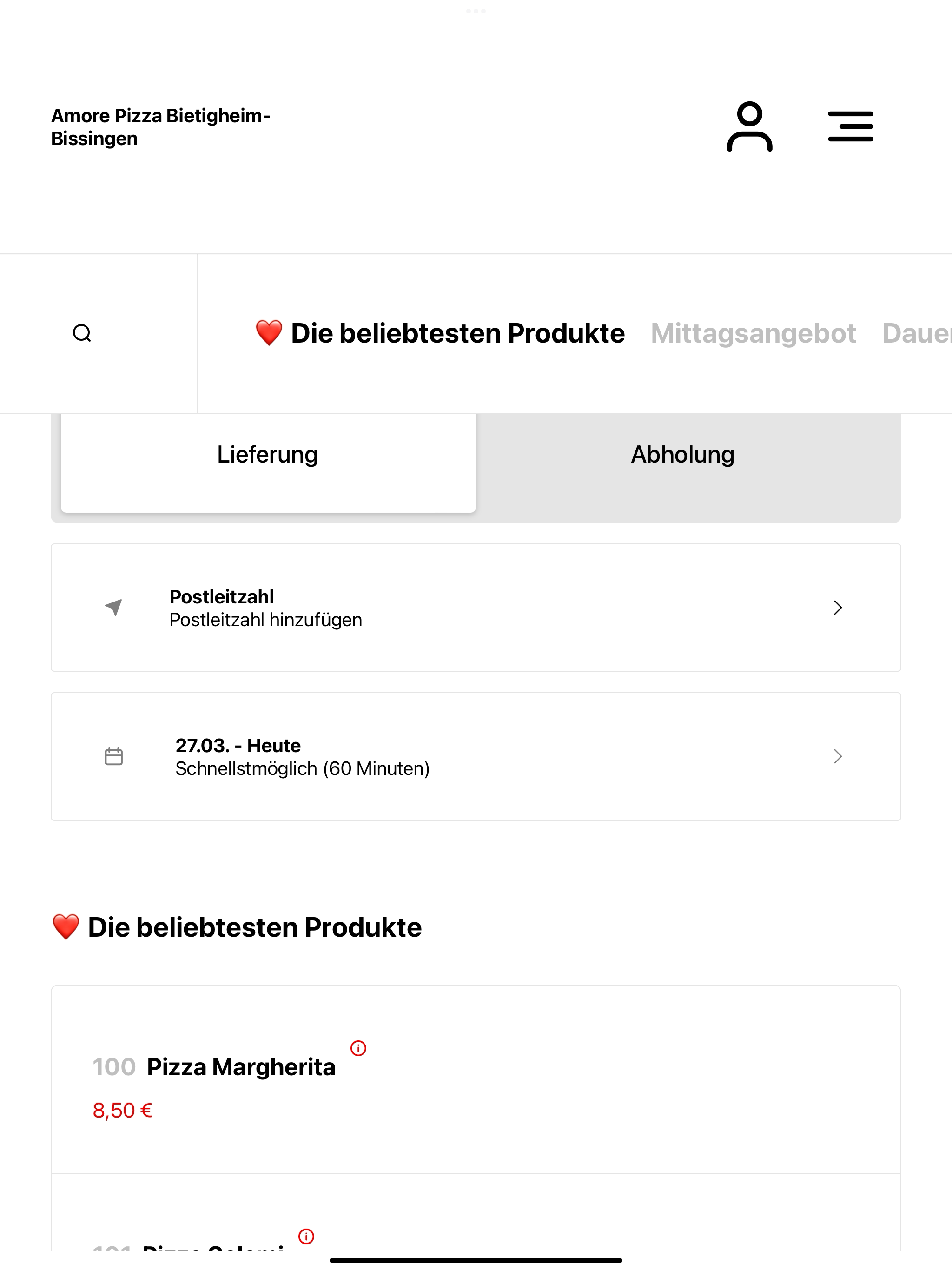 Amore Pizza Service