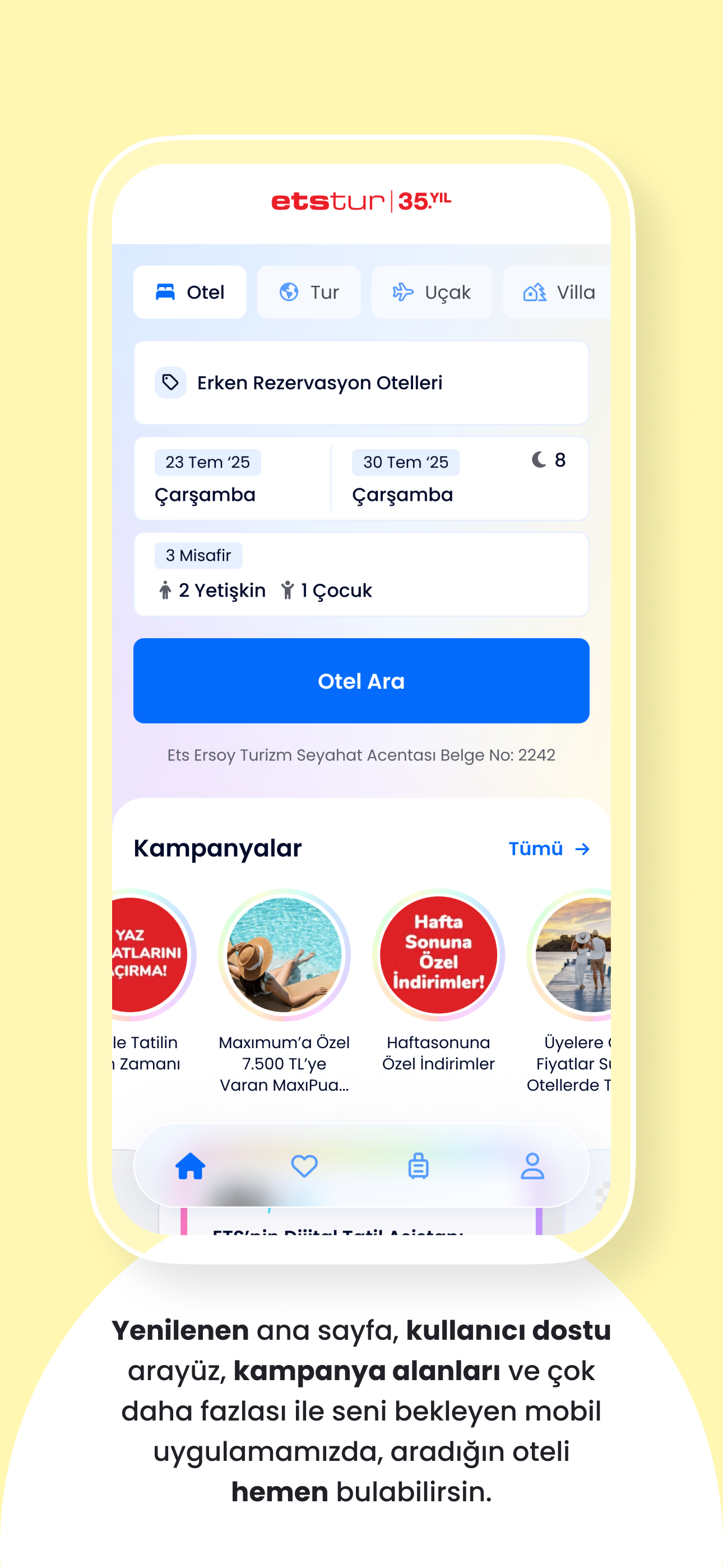 Etstur - Otel, Tur, Uçak