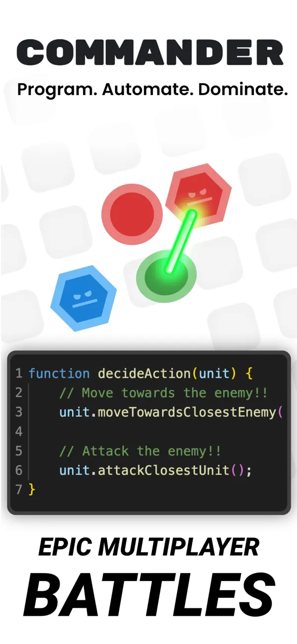 #1. Commander: Battle with Code (iOS) โดย: Big Fish Tech LLC