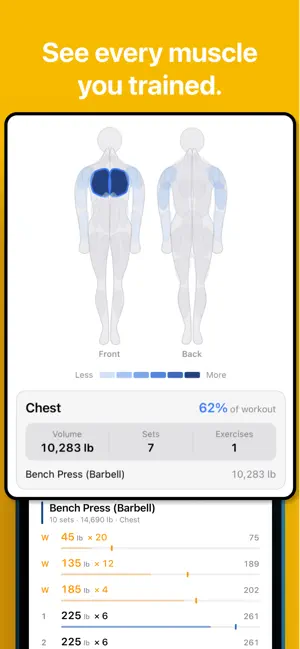 Beast: Workout Tracker Gym Log screenshot 1