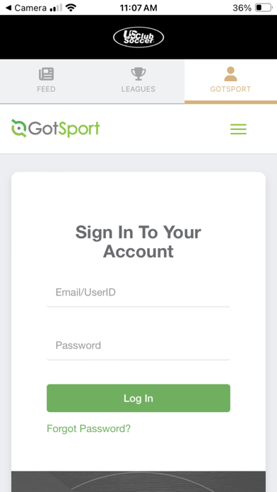 US Club Soccer - Official App Screenshot