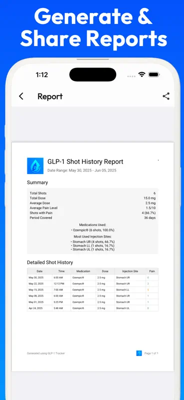 GLP 1 Tracker - Tirzepatide screenshot 7 of 8