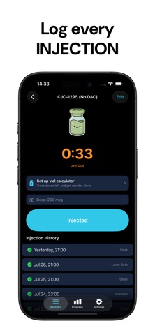 Peptide Tracker: Cycle Screenshot 4 of 6