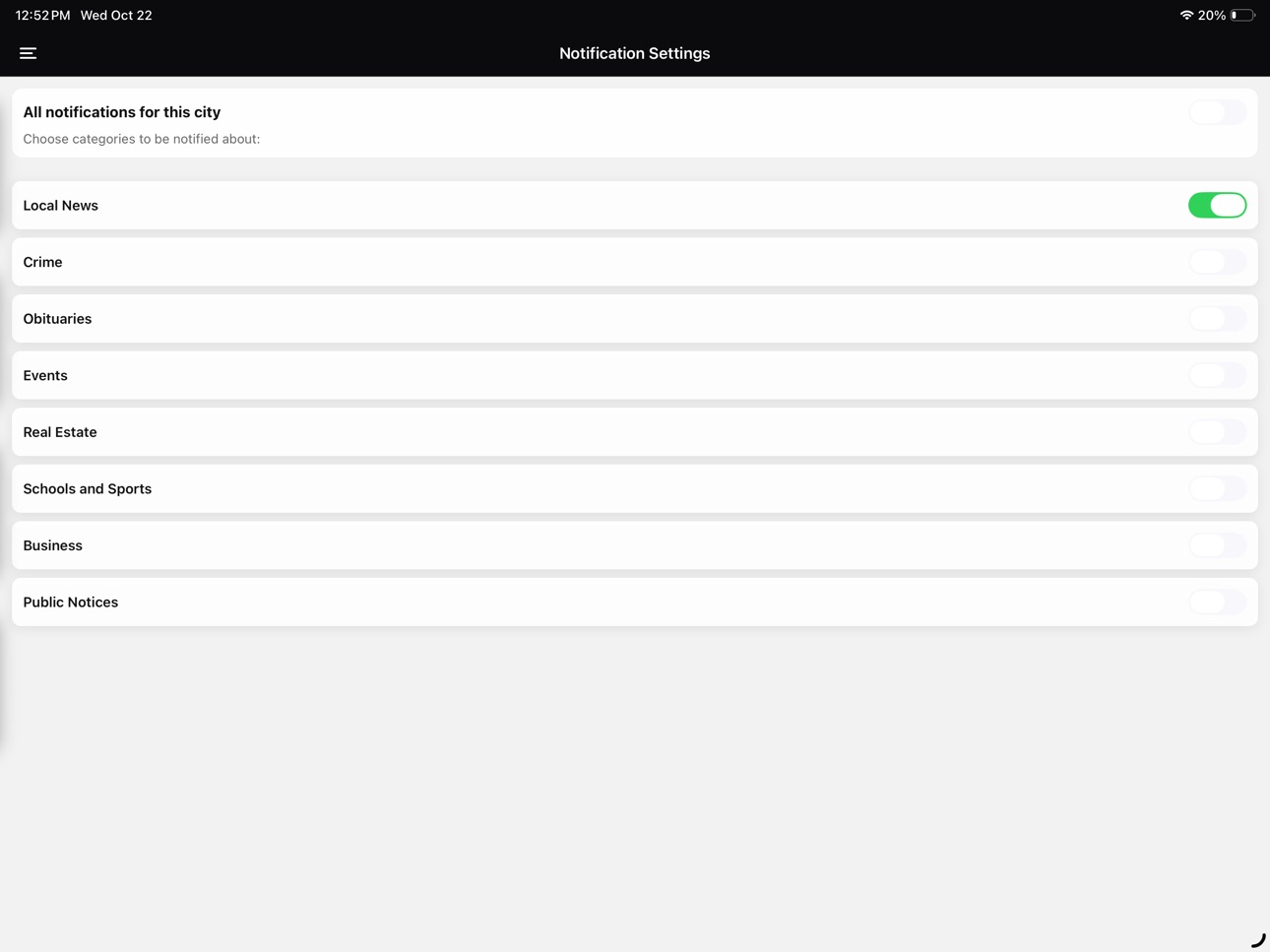 iPad screenshot