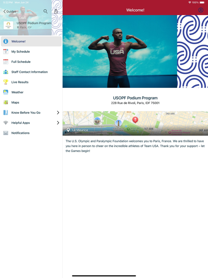 USOPF Games Hospitality