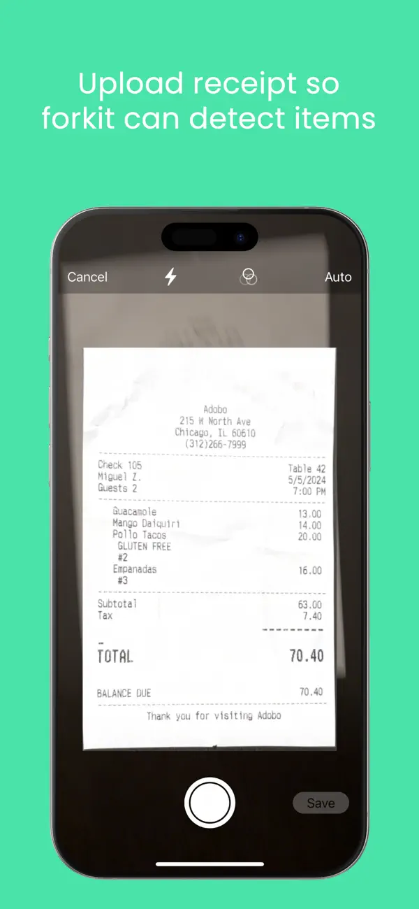 Forkit - Bill Splitting Screenshot 1
