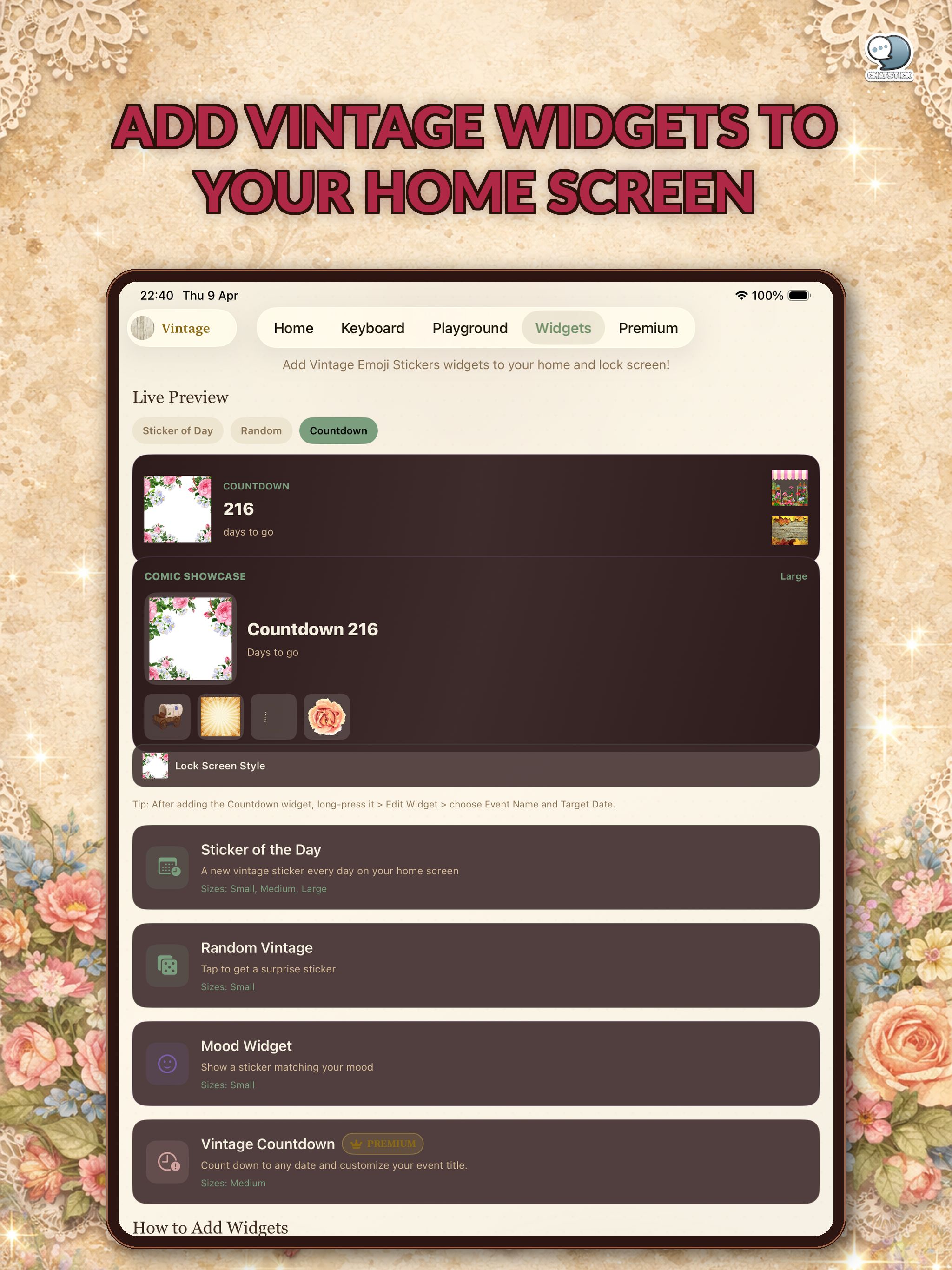 Vintage Emoji Stickers by CS screenshot 17