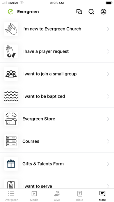 Screenshot 4 of Evergreen Church App