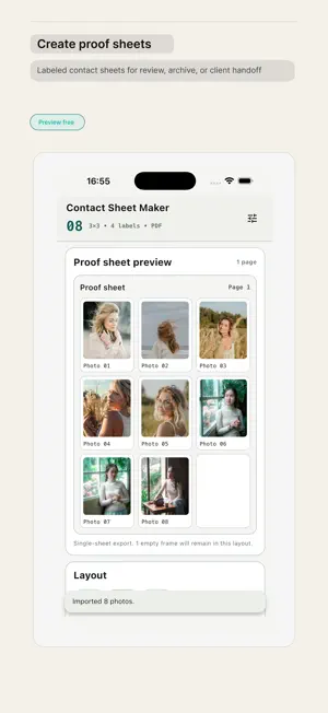 Contact Sheet Maker screenshot 1