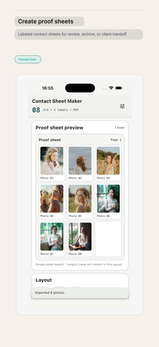 Contact Sheet Maker Screenshot 1 of 5