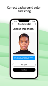 Smartphone iD - Passport photo screenshot