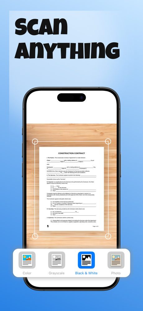 Scanner App - Photo To PDF screenshot 1