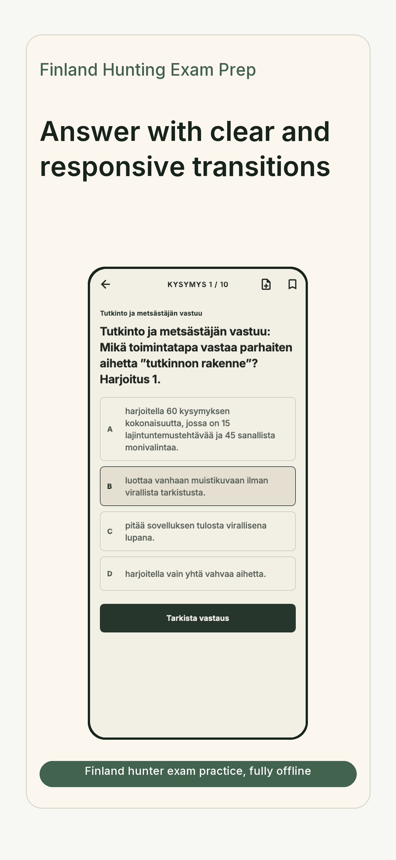 Finland Hunting Exam Prep screenshot 4