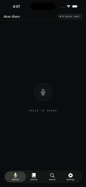 Dear Diary: Voice Journal screenshot 2