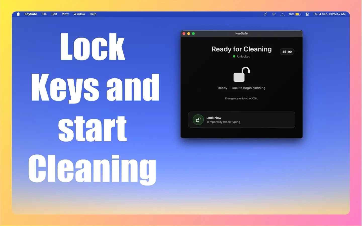 Keyboard Lock Cleaner KeyBlock — screenshot 4 of 7