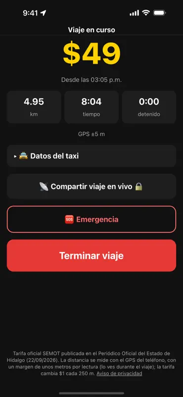 Taxímetro Pachuca screenshot 2 of 4