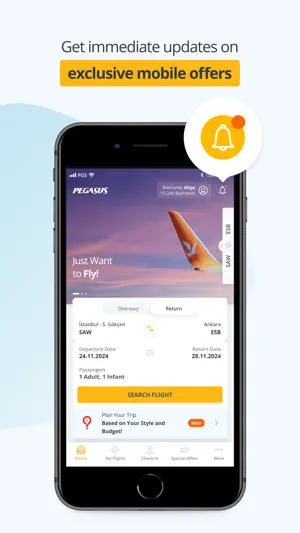 Pegasus: Cheap Flight Tickets screenshot 2