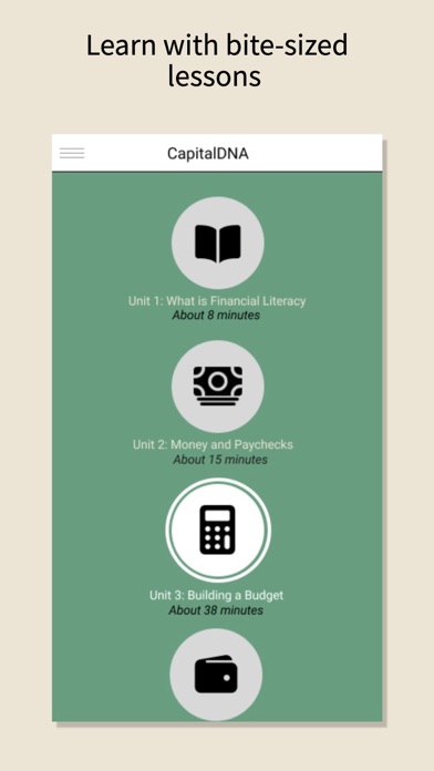 CapitalDNA: Financial Literacy Screenshot