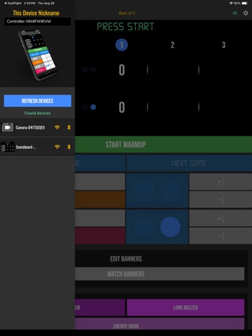 BT Pickleball Controller iPad screenshot