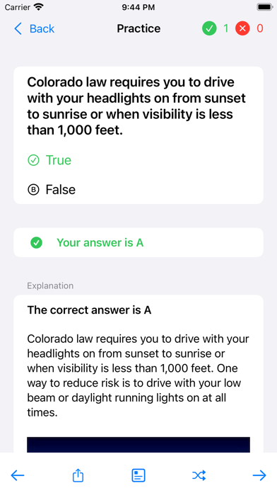 Colorado Driving Test -DMVCool Screenshot