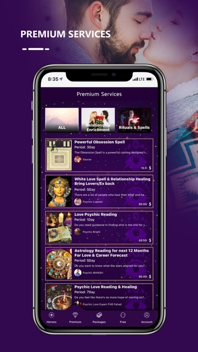 PsychicHeroes Psychic Readings Screenshot