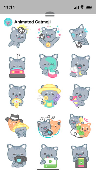Screenshot #3 pour Animated CatMoji