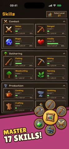 Idlefell: Idle Skilling RPG screenshot 3
