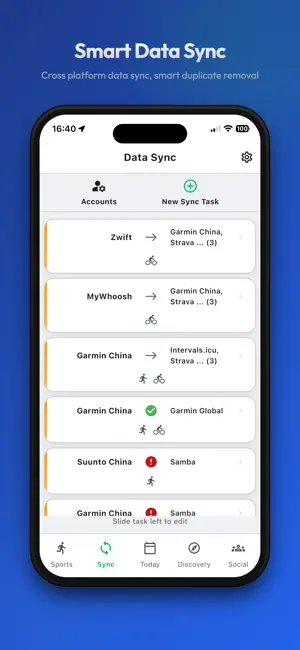 GarSync: Sports Data Sync screenshot 1
